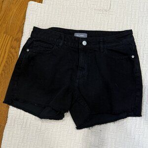 Black and Distressed jean shorts (new)